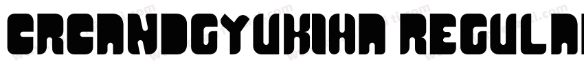 CRCandGYukiha Regular字体转换